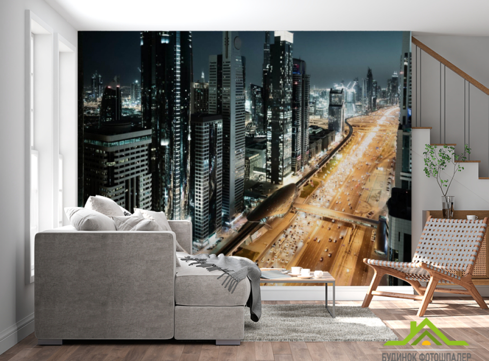 выбрать Фотообои Ночной город Фотообои Город на стену