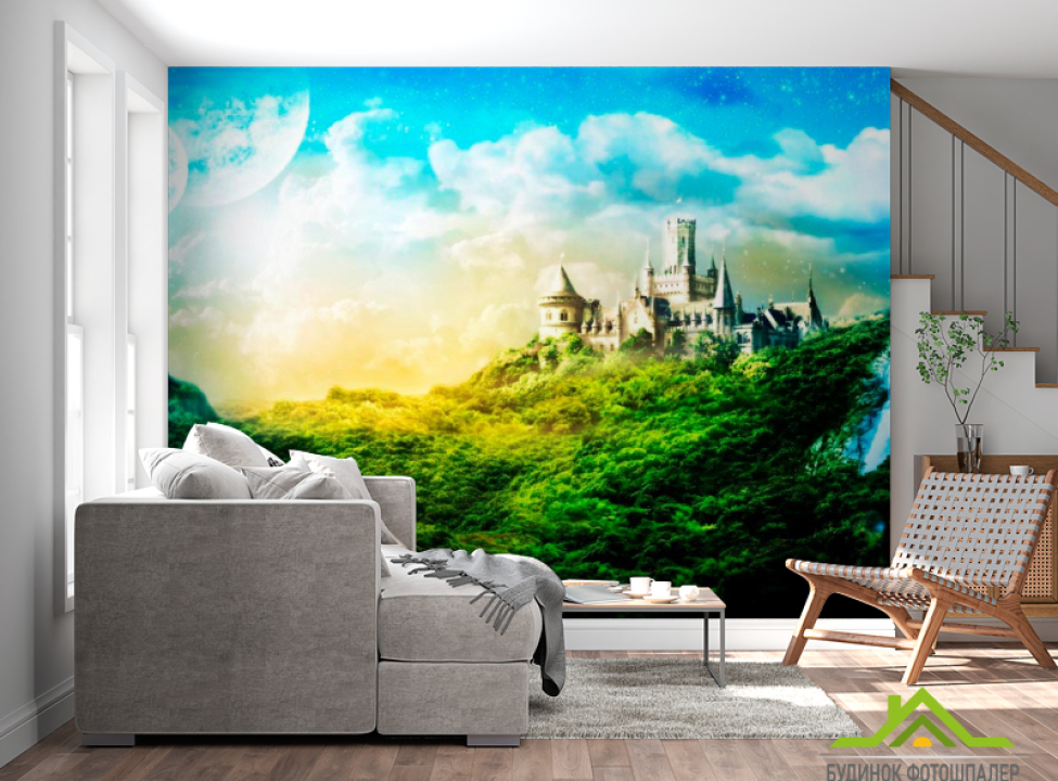 выбрать Фотообои Утопающий в зелени замок Фотообои Замок на стену