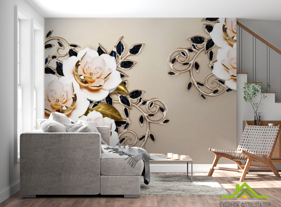 выбрать Фотошпалери керамічні квіти Фотошпалери різні на стіну