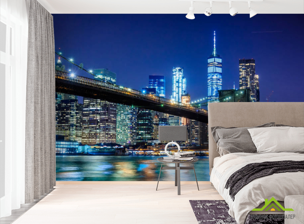 выбрать Фотошпалери нічне місто, міст Фотошпалери різні на стіну