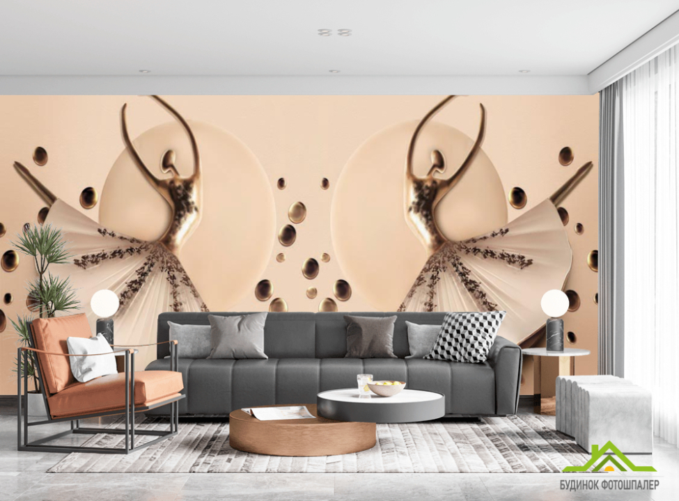 выбрать Фотообои Балерины Фотошпалери 3Д барельєф на стіну