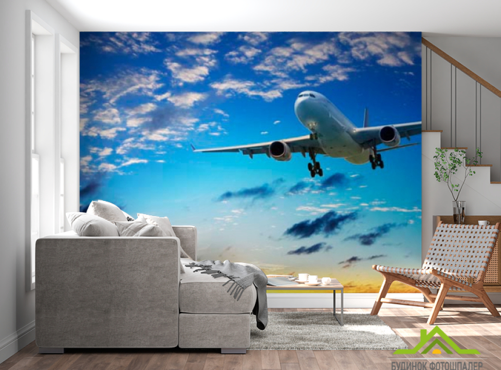 выбрать Фотообои Самолет в облаках Фотообои Самолеты на стену