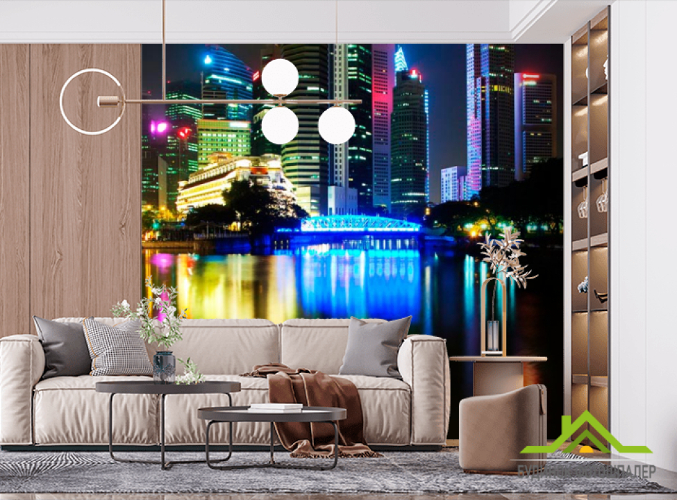 выбрать Фотообои Яркий город Фотообои Современный город на стену