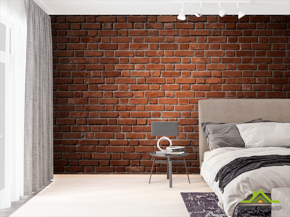 Фотообои Стена из красного кирпича