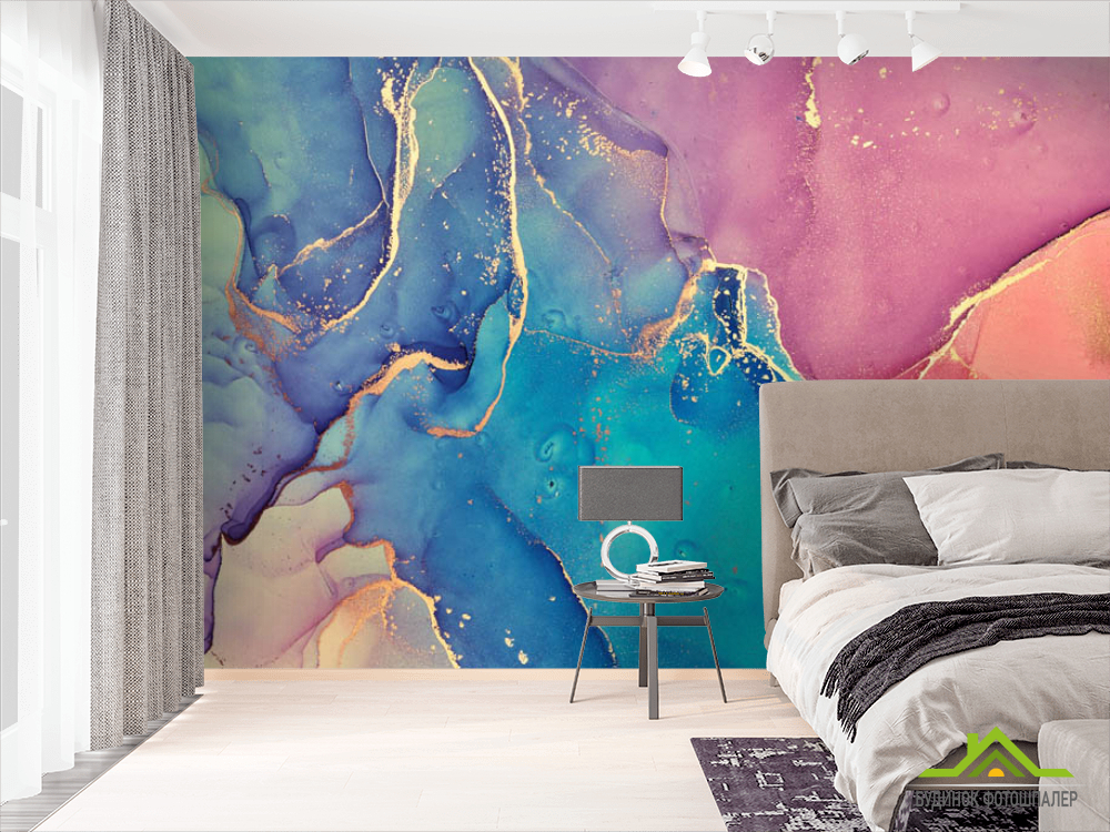 Фотошпалери яскравий флюїд