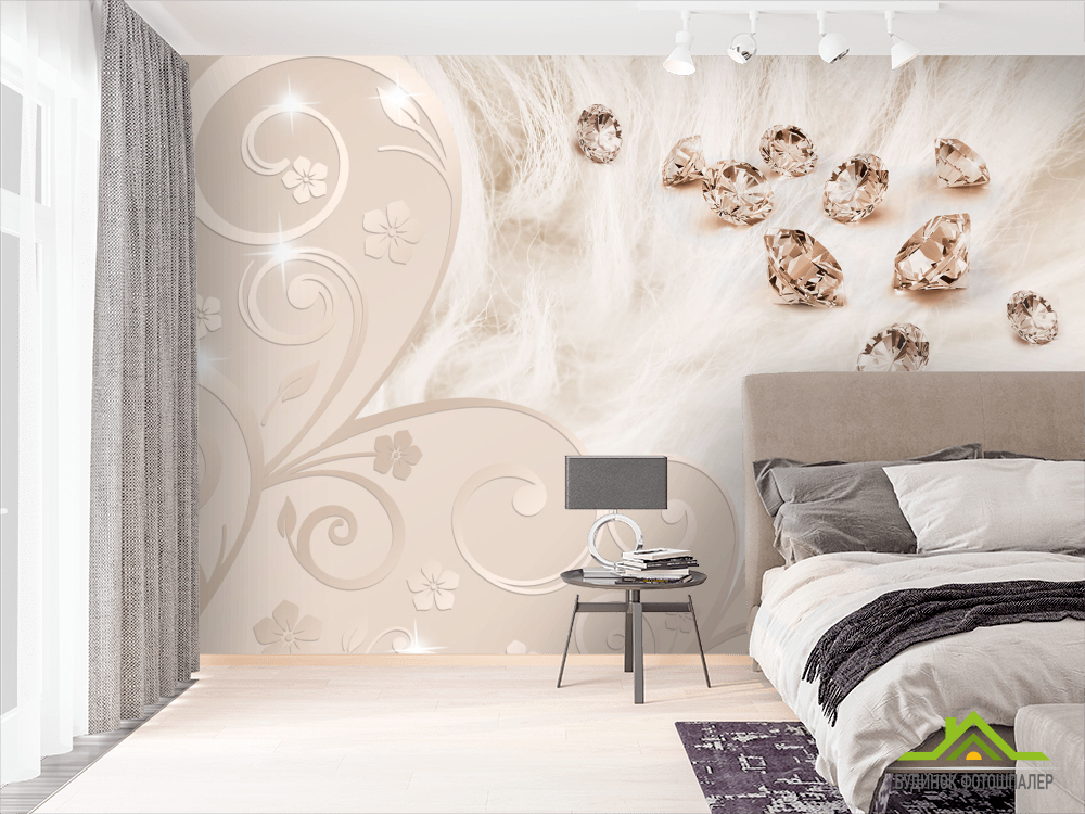 3д фотообои Драгоценные камни