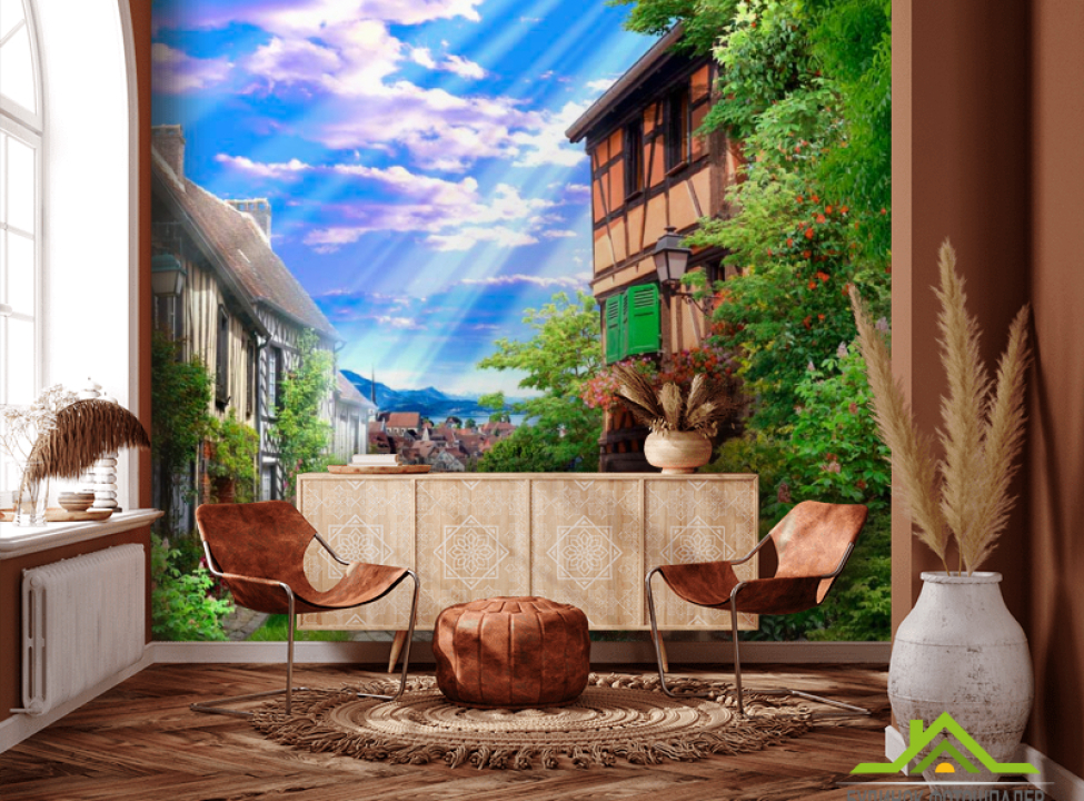 выбрать Фотошпалери Вуличка Фотошпалери Фрески на стіну