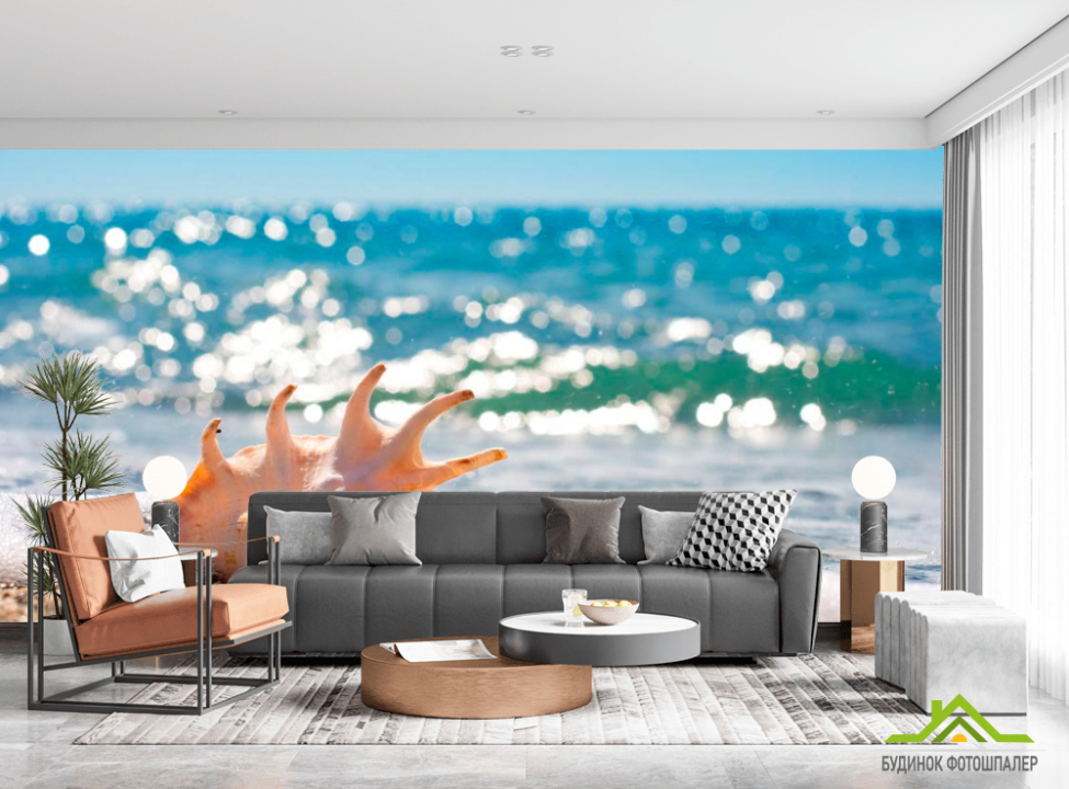 выбрать Фотошпалери Черепашка в хвилях Фотошпалери Черепашки на стіну