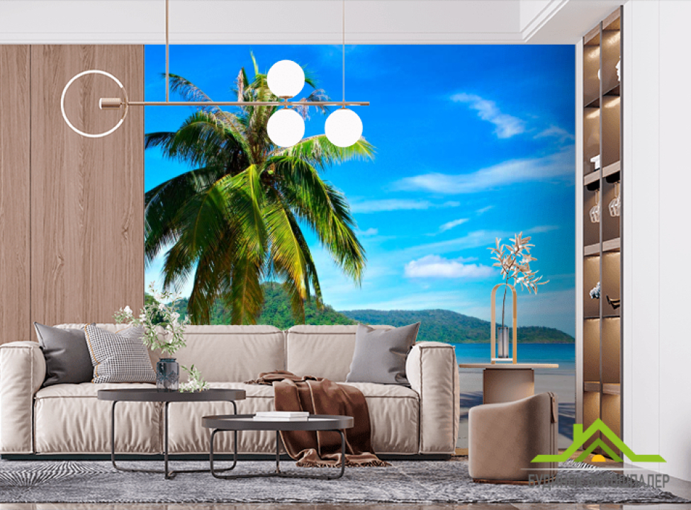 выбрать Фотообои Пальма на пляже Фотообои Пальмы на стену