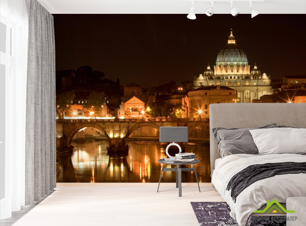 выбрать Фотообои вечерний город Фотообои ночной город на стену