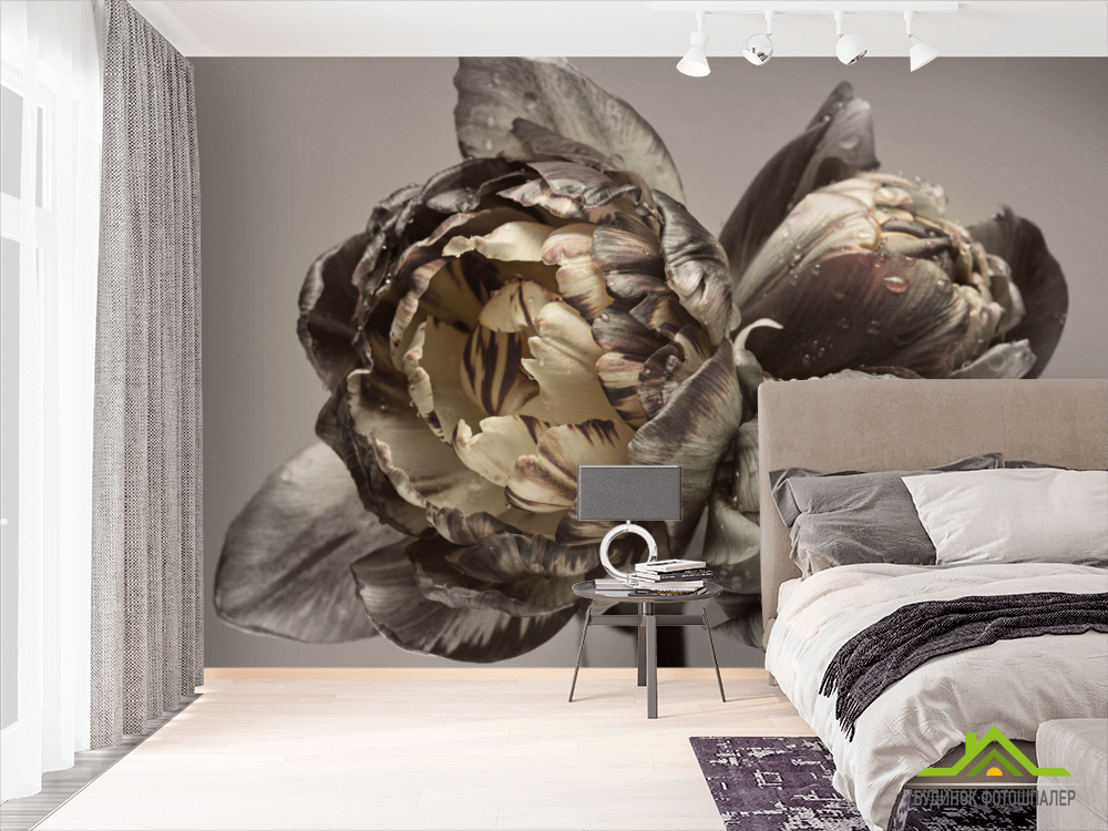 Фотообои Винтажные пионы