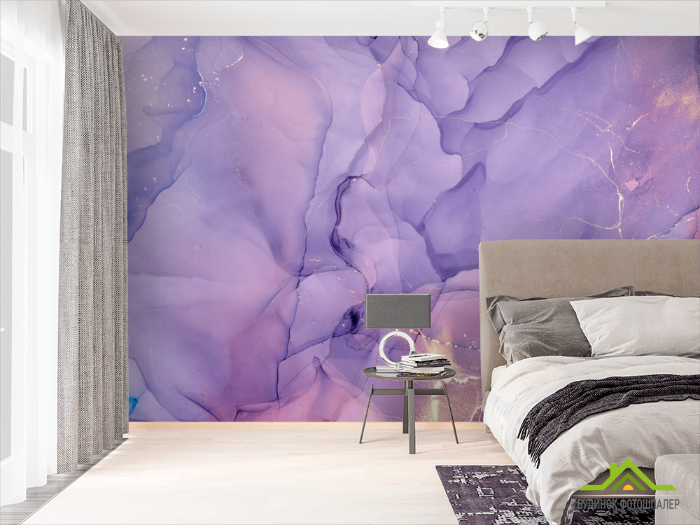 Фотошпалери Fluid art фіолетовий