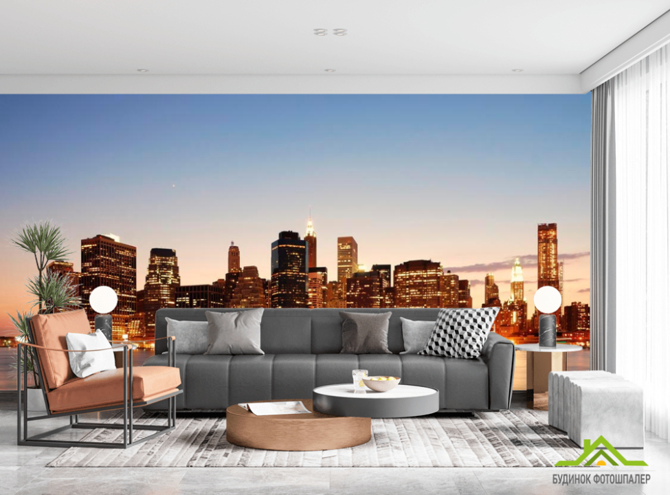 выбрать Фотообои Чикаго в воде Фотообои Город на стену