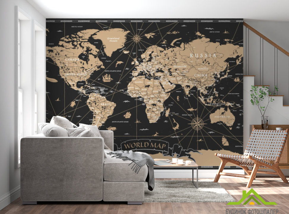 выбрать Фотошпалери карта світу Фотошпалери різні на стіну