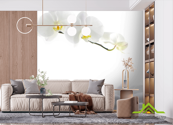 Фотошпалери Білі орхідеї