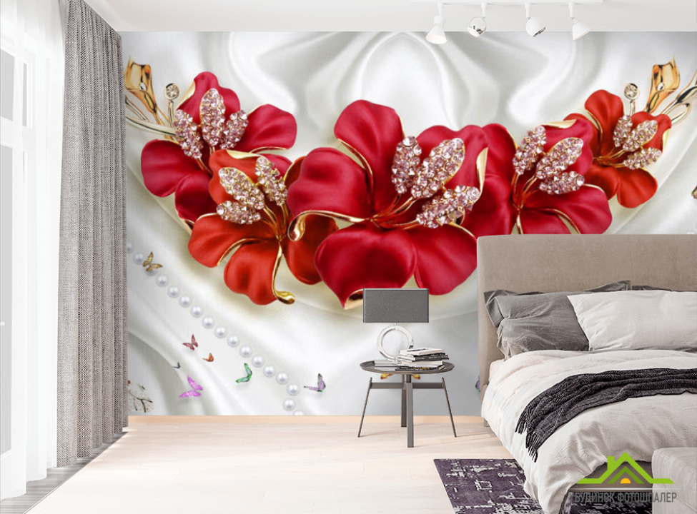 выбрать Фотошпалери сучасні 3D Стерео квіти Фотошпалери різні на стіну