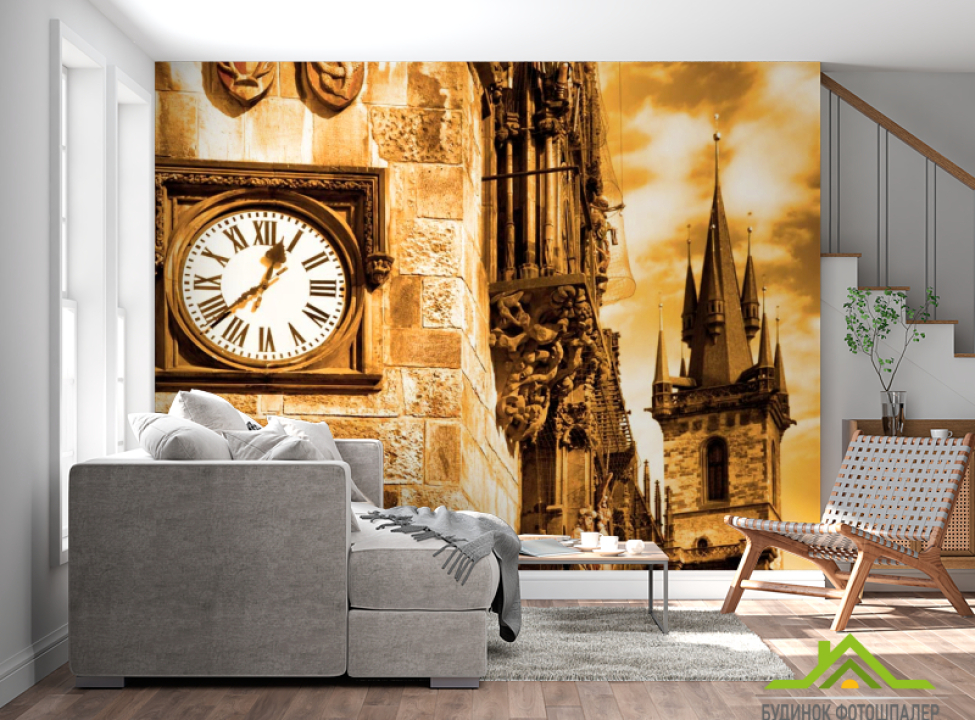 выбрать Фотошпалери Годинник на вежі Фотошпалери Архітектура на стіну