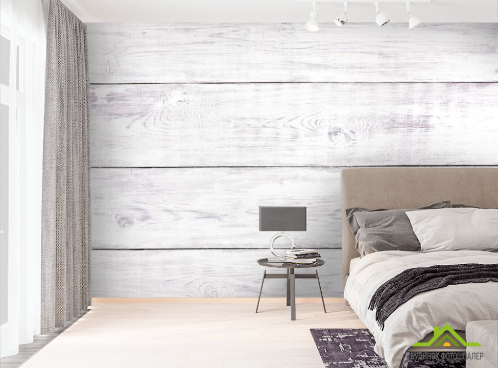 выбрать Фотообои Белая деревянная основа Фотообои лофт на стену