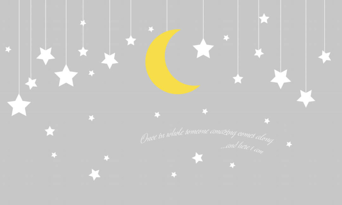 Фотообои Звёзды и месяц