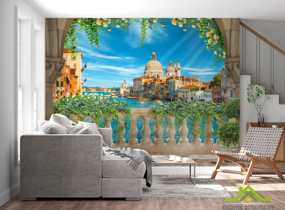 выбрать Фотообои Вид с балкона на Венецию Фотообои Вид из окна на стену