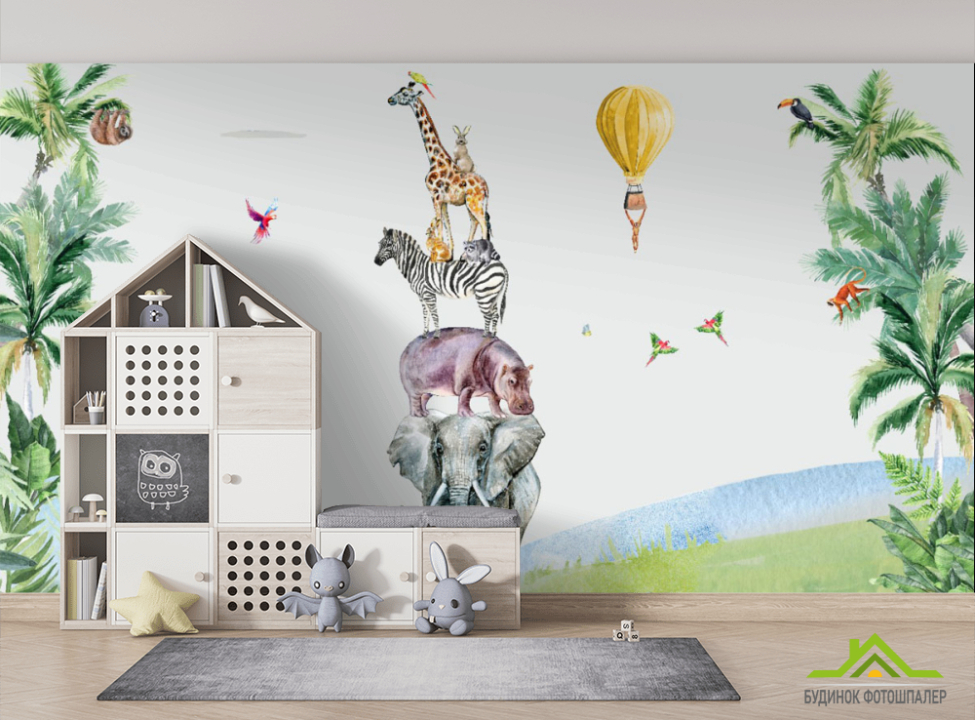 выбрать Фотошпалери тварини Фотошпалери Little kids на стіну