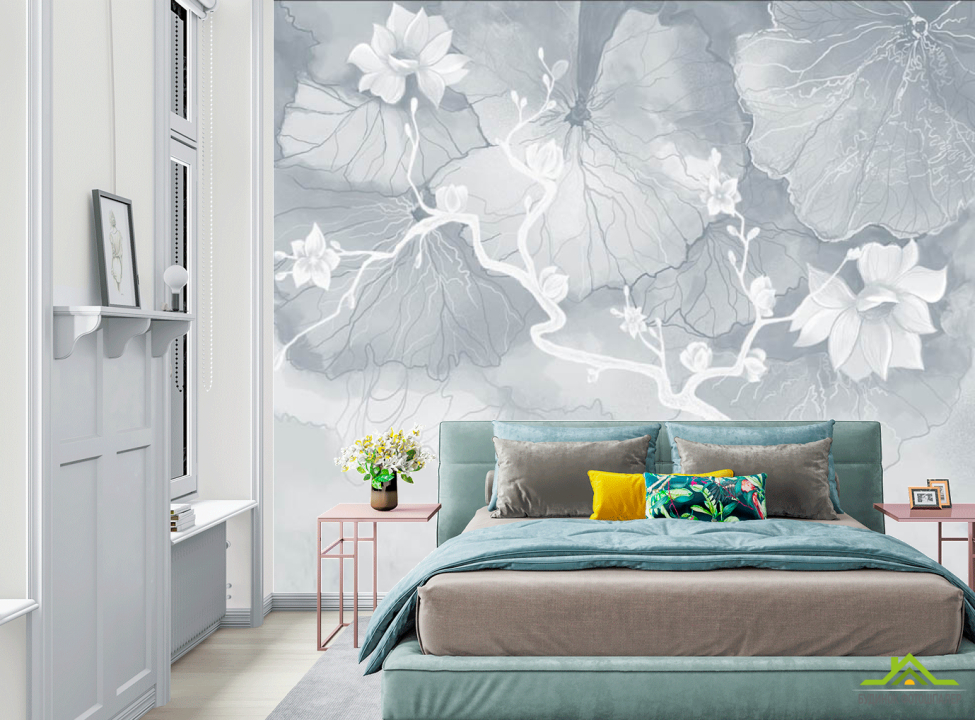 выбрать Фотообои Дизайнесркие лотосы Фотообои в спальню на стену