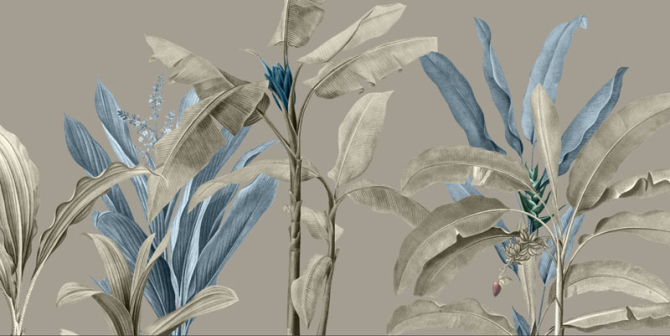 Фотообои Дизайнерские листья тропические