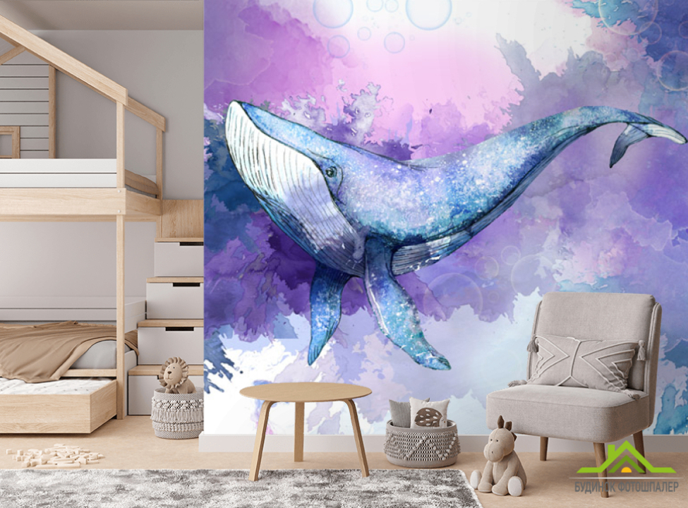 выбрать Фотошпалери Акварельний кіт Фотошпалери Little kids на стіну