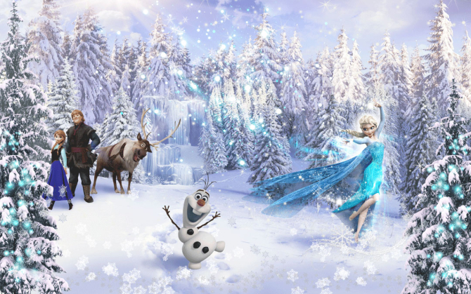 Фотообои Эльза Кристоф и Анна