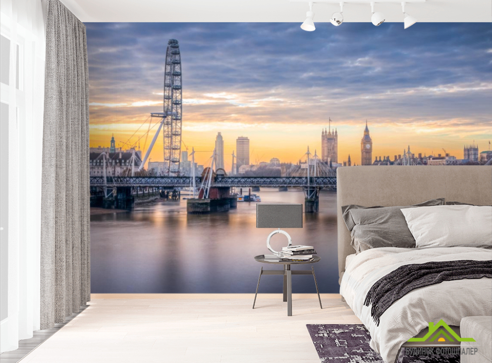 выбрать Фотообои мост над рекой в Лондоне Фотообои Лондон на стену