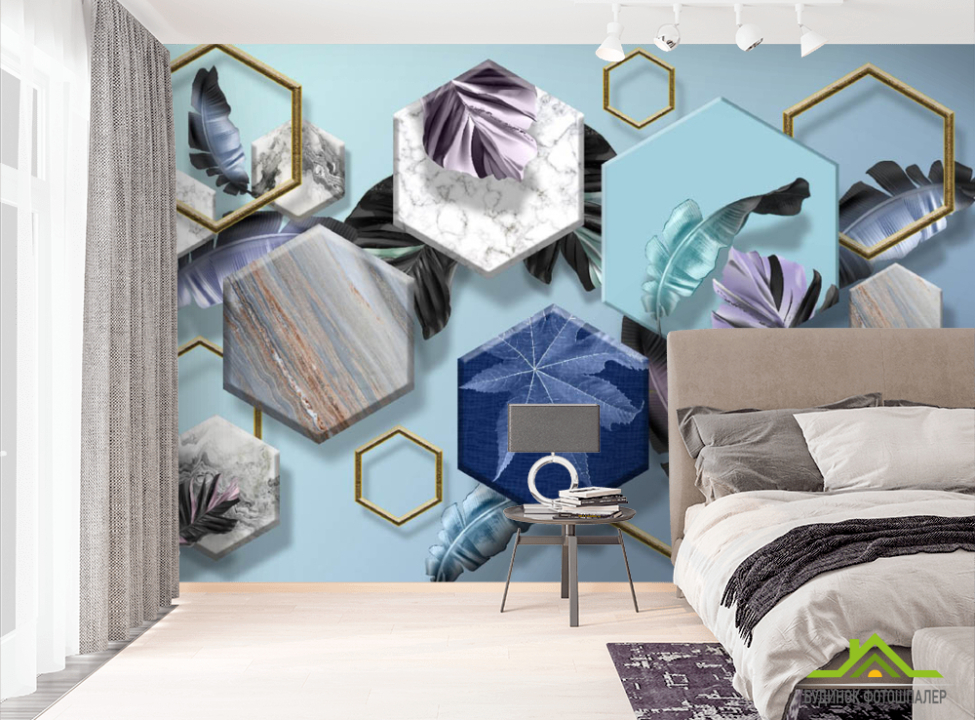 выбрать Фотошпалери 3Д, геометрія Фотошпалери 3Д на стіну