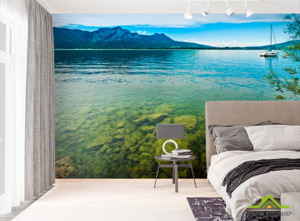 выбрать Фотошпалери Лочка, вода, гори Фотошпалери Гори на стіну