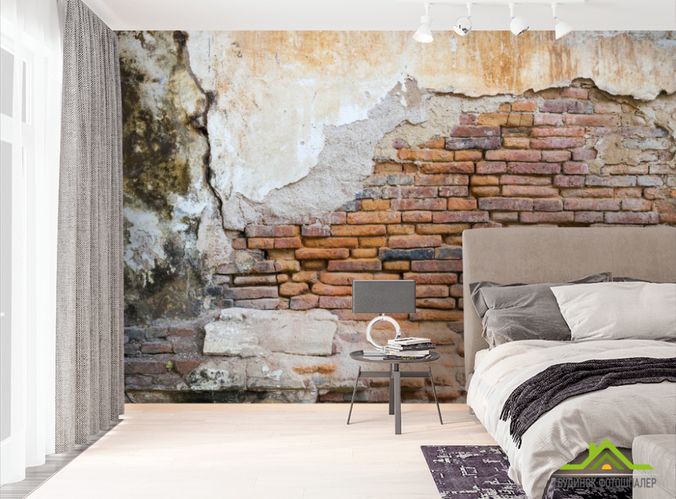 выбрать Фотообои Кирпичная стена ретро  на стену