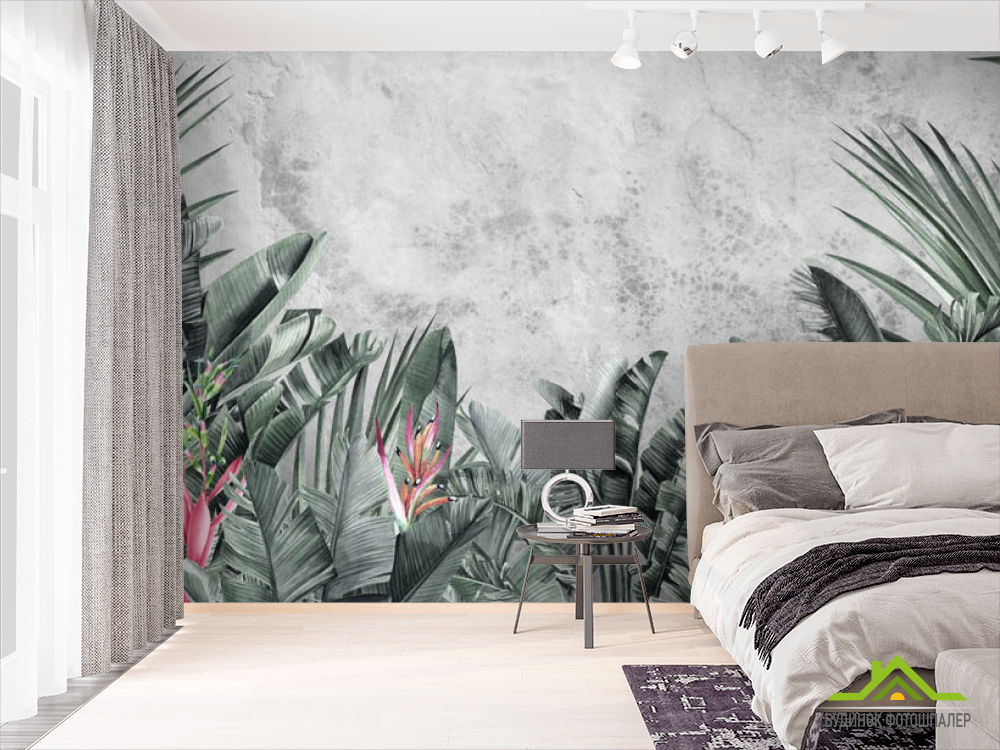 Фотошпалери тропічні листя