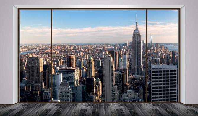 Фотообои Вид из окна, город