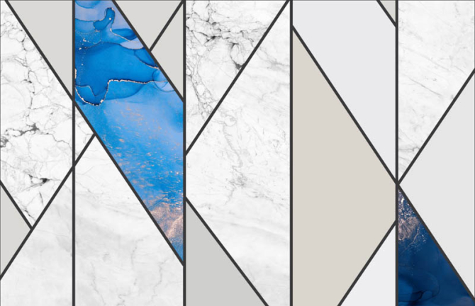Фотошпалери геометрія з мармуром