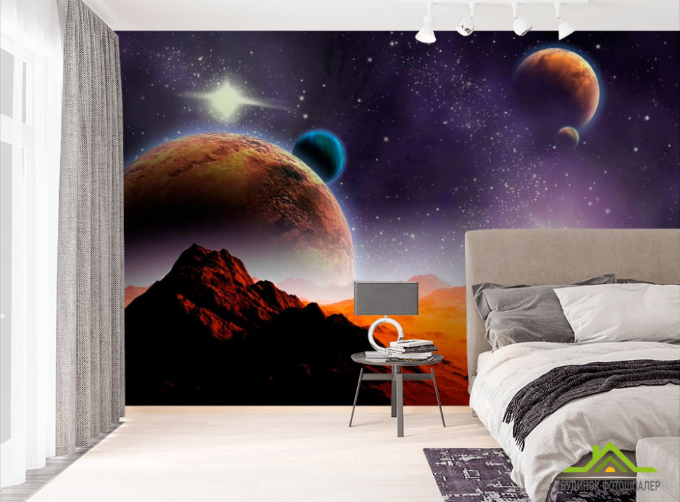выбрать Фотообои Планеты Фотообои Космос на стену