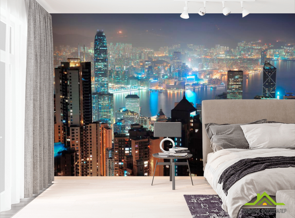 выбрать Фотообои Вид сверху в Гонконге Фотообои Гонконг на стену