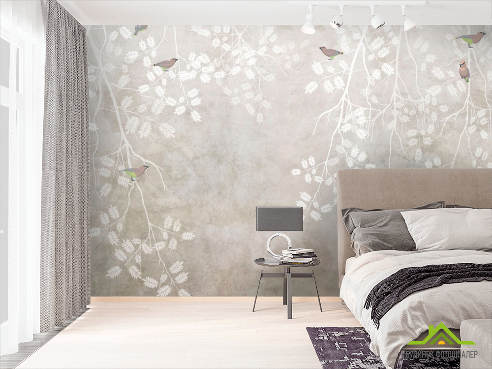 Фотошпалери Гілки з птахами
