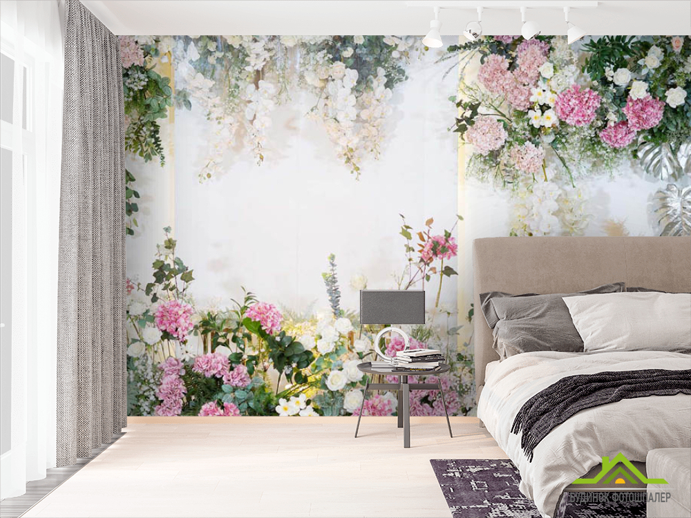 Фотошпалери квіти і листя