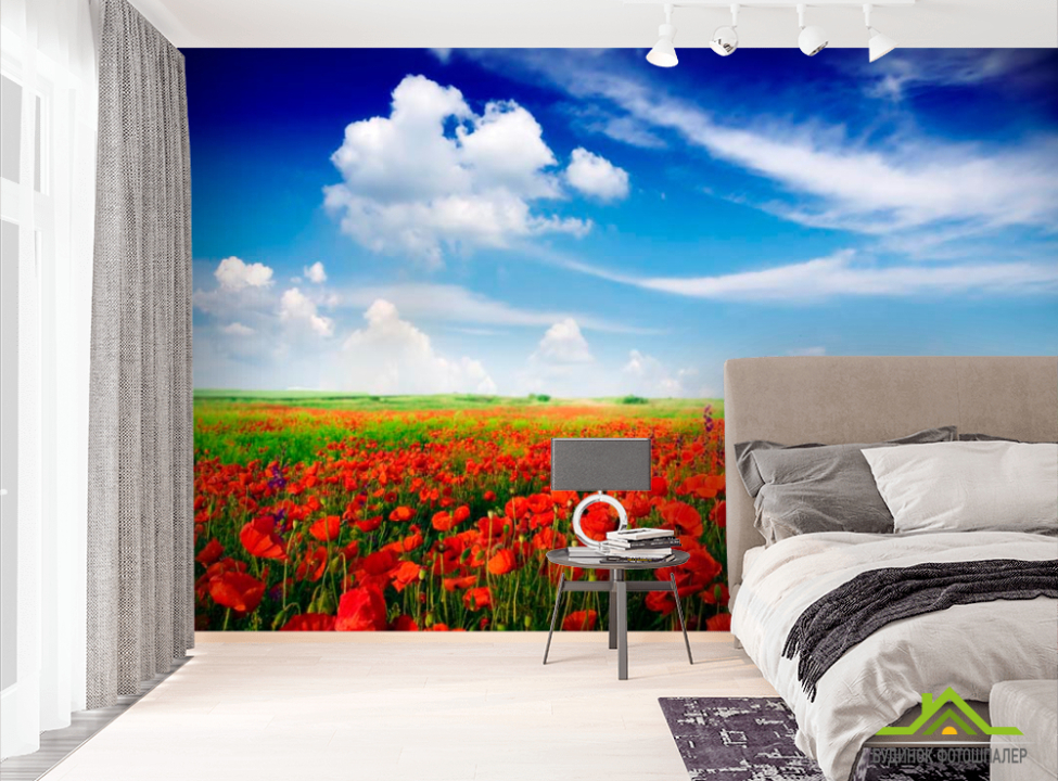 выбрать Фотообои Маковое поле Фотообои Природа на стену