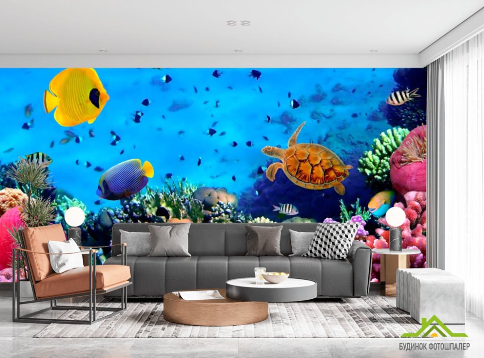 выбрать Фотошпалери Підводний світ. Краси. Фотошпалери Риби і море на стіну