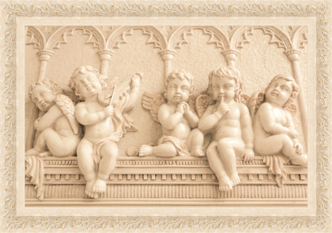 Фотошпалери Янголята на стіні