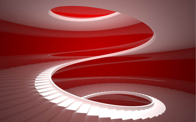 Фотошпалери кругові сходи