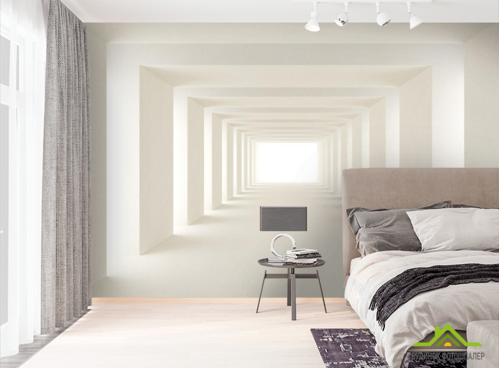 выбрать Фотообои 3д тоннель на стіну