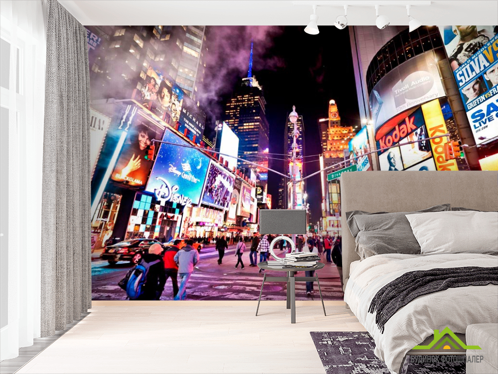 Фотообои Реклама, люди,ночь