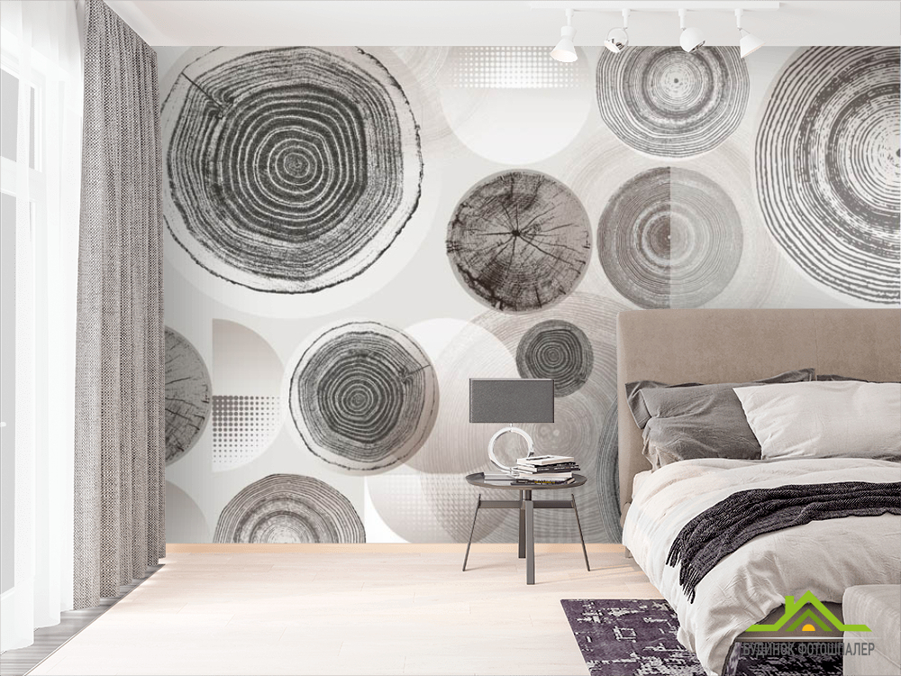 Фотообои Стильные круги