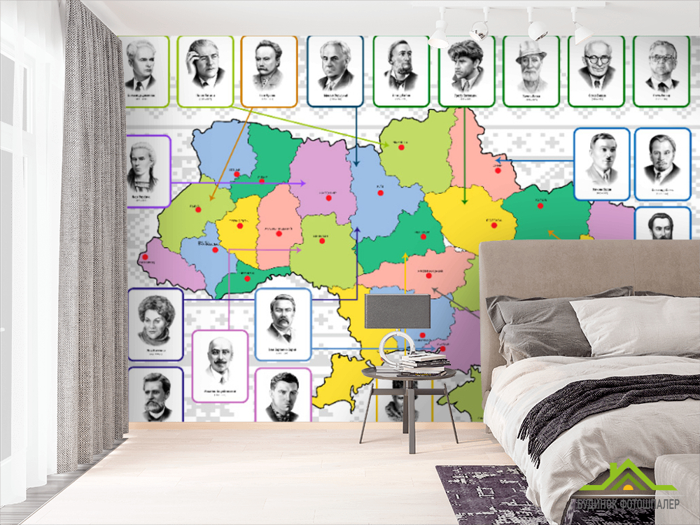 Фотообои Украинская карта