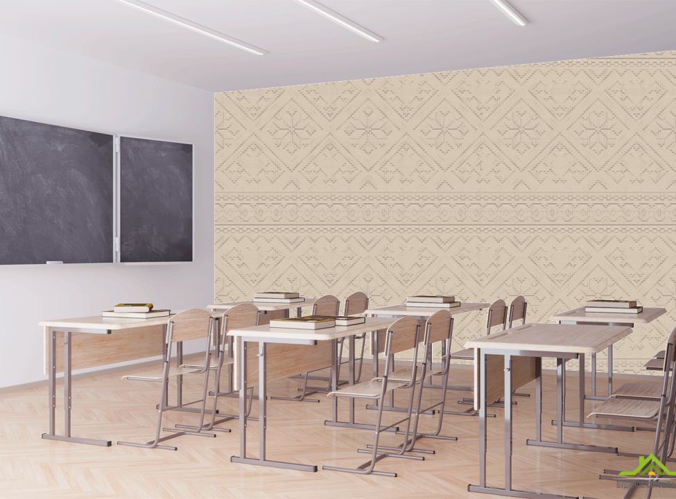 выбрать Фотошпалери Орнамент 3Д бежевий Фотошпалери для школи на стіну