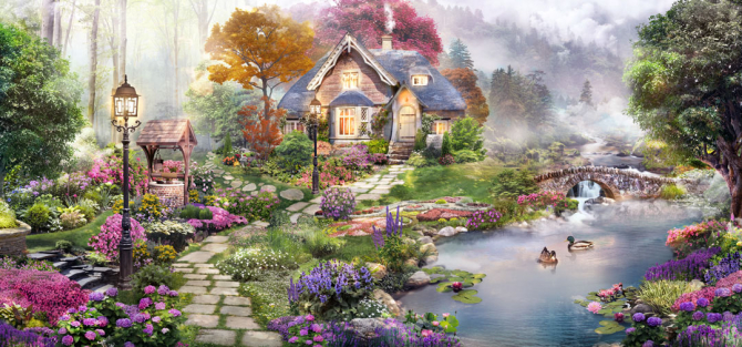 Фотошпалери Чарівний будиночок